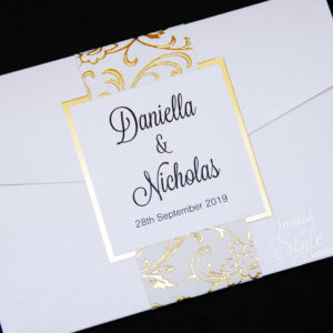 Horizontal Pocketfold with designer paper