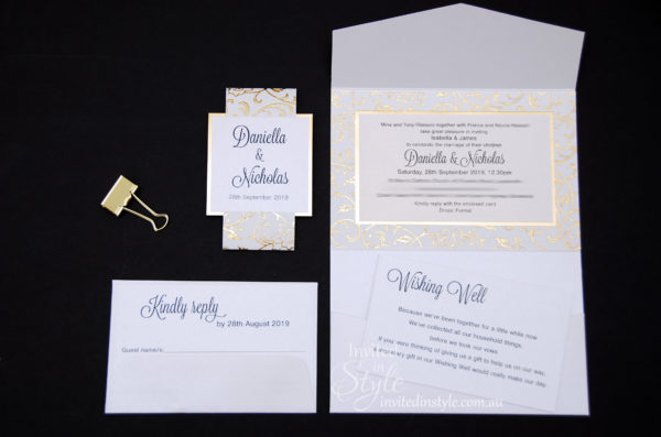 Horizontal Pocketfold with designer paper - Image 2