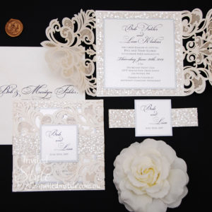 Princess laser cut with pebble embossed designer paper