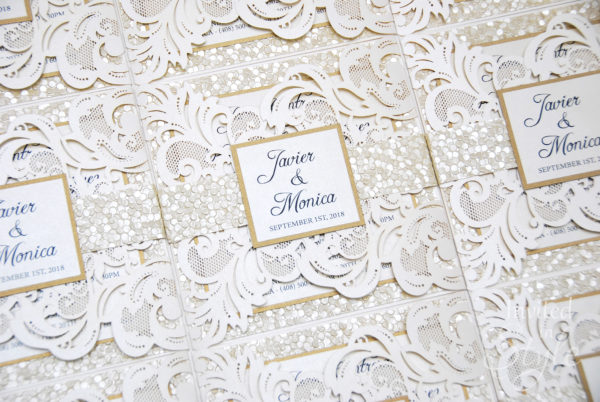 Princess laser cut with pebble embossed designer paper - Image 3