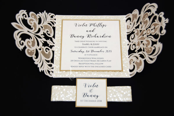 Princess laser cut with pebble embossed designer paper - Image 5