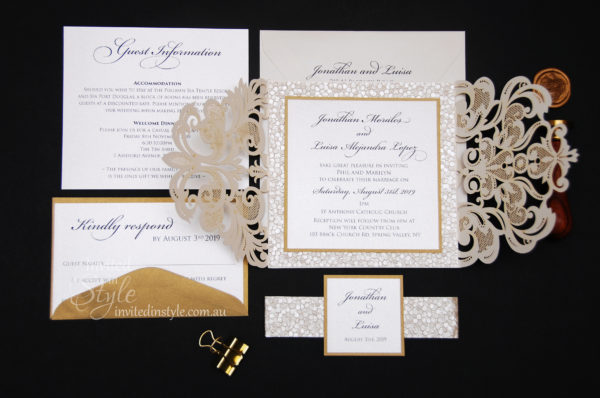 Princess laser cut with pebble embossed designer paper - Image 6