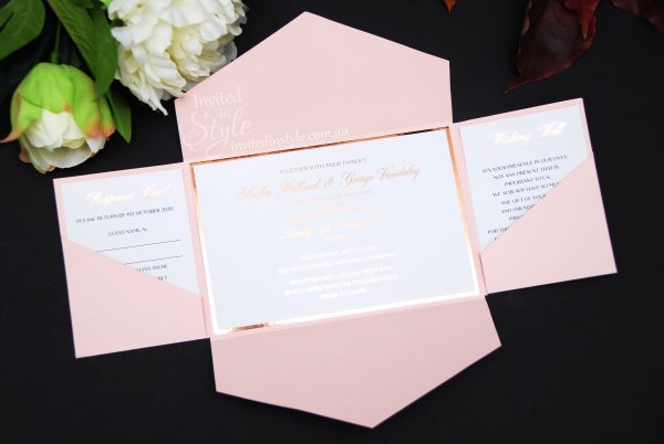 All-in-one invitation with Foil