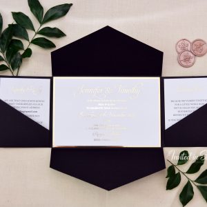 All-in-one invitation with Foil