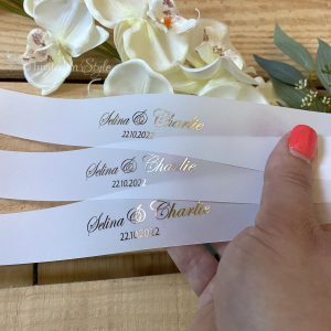 Shiny foil on vellum