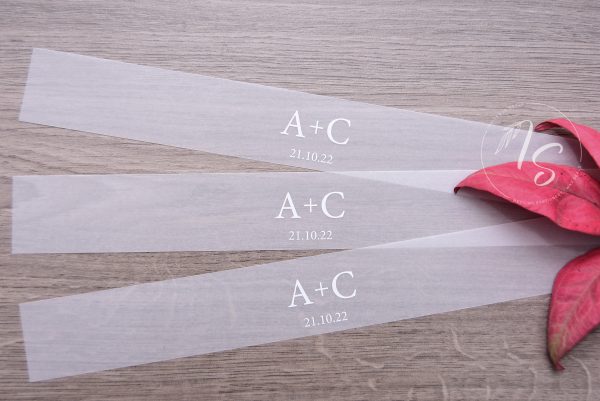 Vellum with white ink
