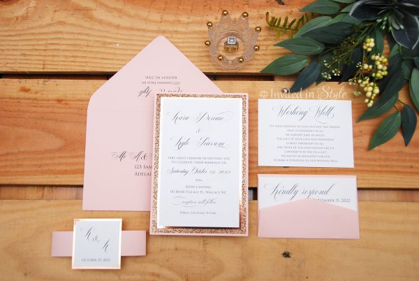 Blush and glitter
