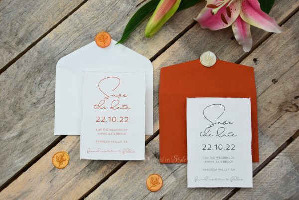 Handmade paper with feature font