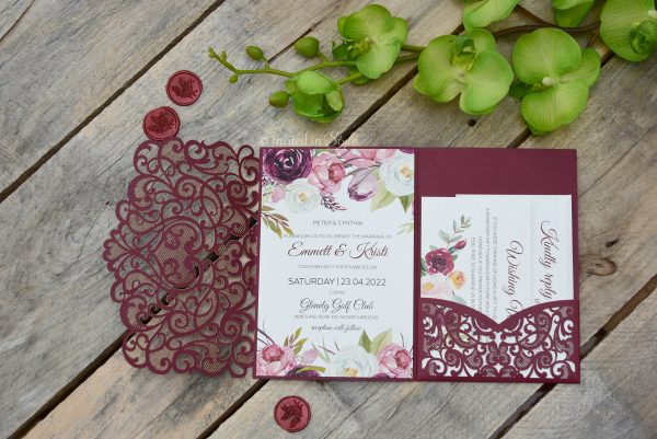 Loveheart - Burgundy floral - Image 5
