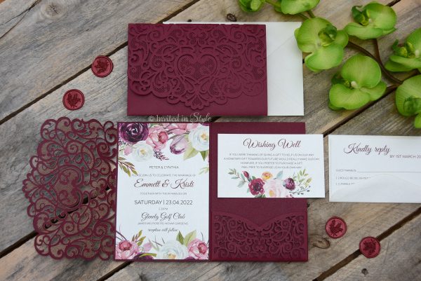 Loveheart - Burgundy floral - Image 7