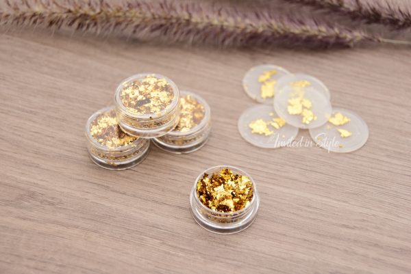 Gold / Rose gold / Silver leaf flakes - Image 3