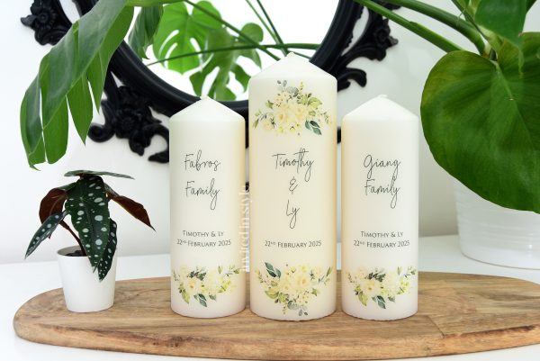 White roses & green florals - Image 2