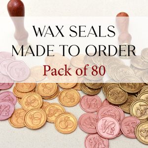 Self adhesive wax seal stickers Pk of 80