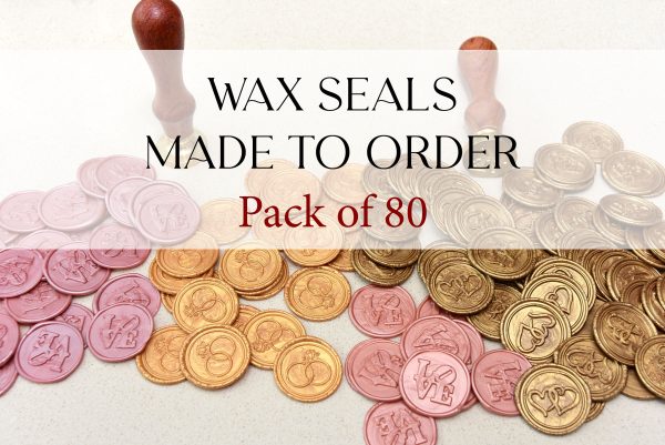 Self adhesive wax seal stickers Pk of 80