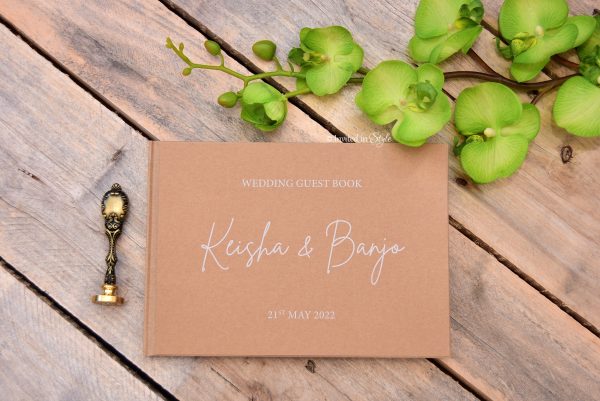 Kraft cover book with white ink - Image 2