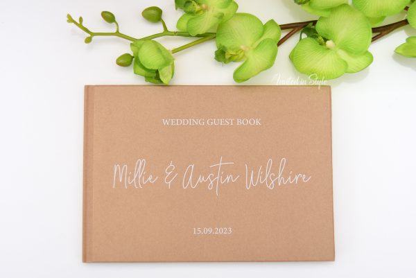 Kraft cover book with white ink - Image 6