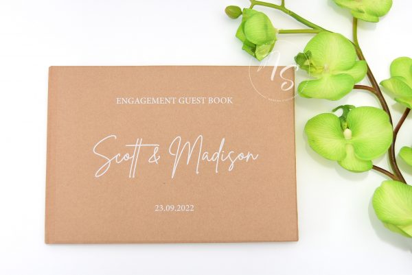 Kraft cover book with white ink - Image 7