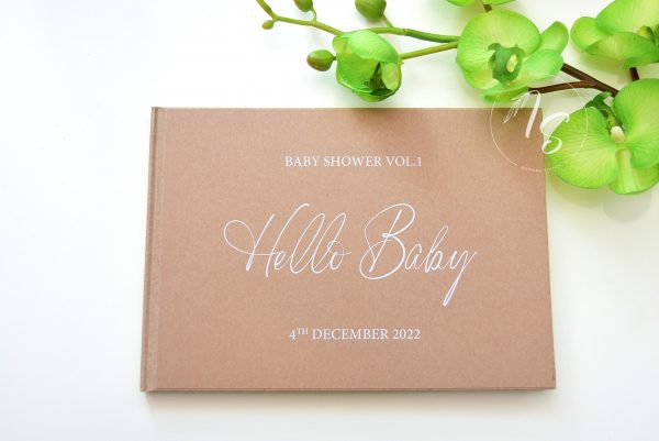 Kraft cover book with white ink - Image 8