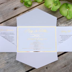 All-in-one invitation with Foil