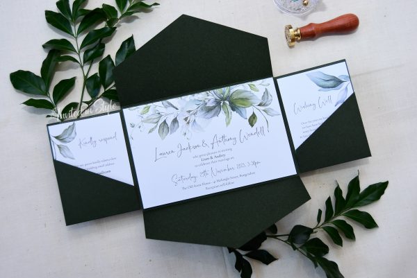 All-in-one invitation with greenery - Image 4