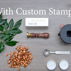 Wax Seal Kit with burner + custom stamp
