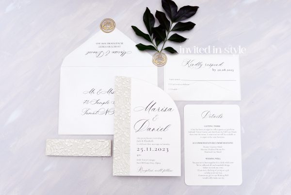 Half Arch - Embossed paper