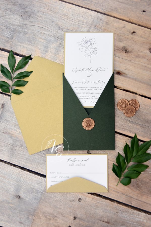 V pocket with wax seal - Image 3