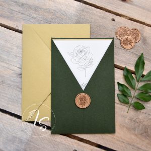 V pocket with wax seal