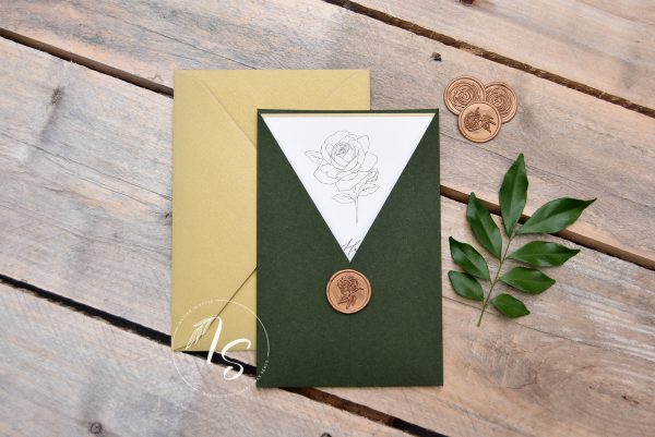 V pocket with wax seal
