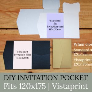 Invitation Pockets - 5x7" | Vistaprint | Custom sizes
