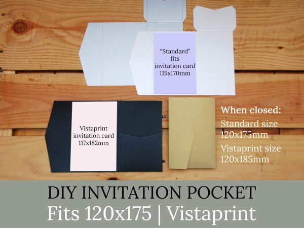 Invitation Pockets - 5x7" | Vistaprint | Custom sizes