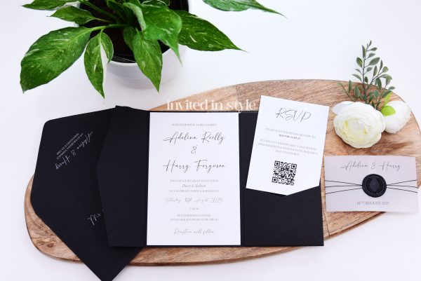 Monochrome Pocketfold with Wax Seal - Image 4