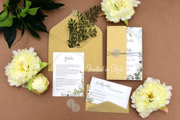 Half-fold wrap with wax seal
