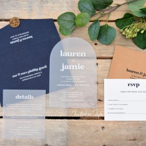Arch - Vellum with white ink
