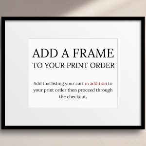 Add a frame to your print
