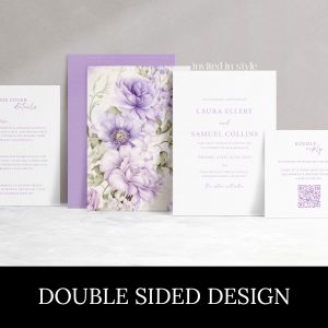Double sided design - Lavender/lilac