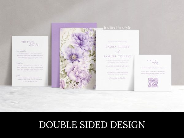 Double sided design - Lavender/lilac