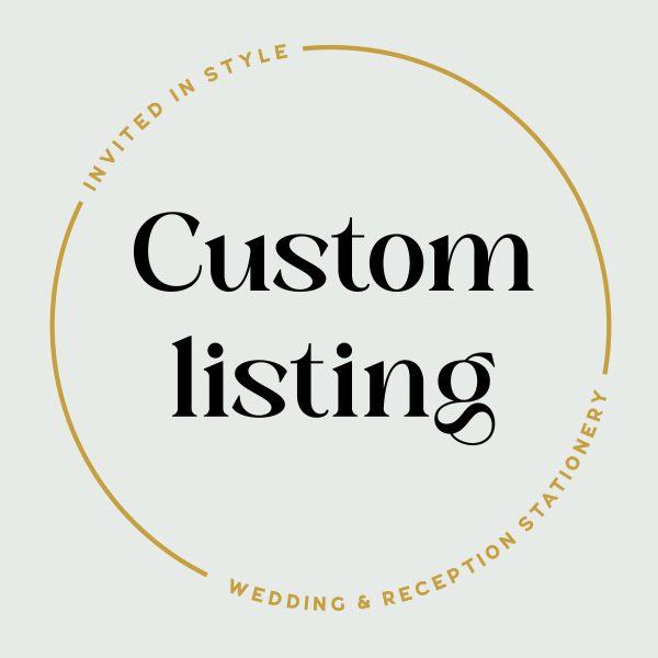 Custom Listing - Alec Crossley