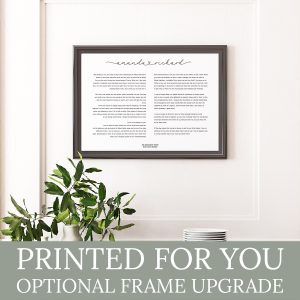A3 print with loveheart font