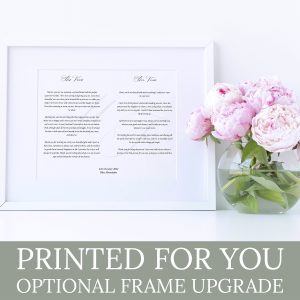 A3 print with monogram