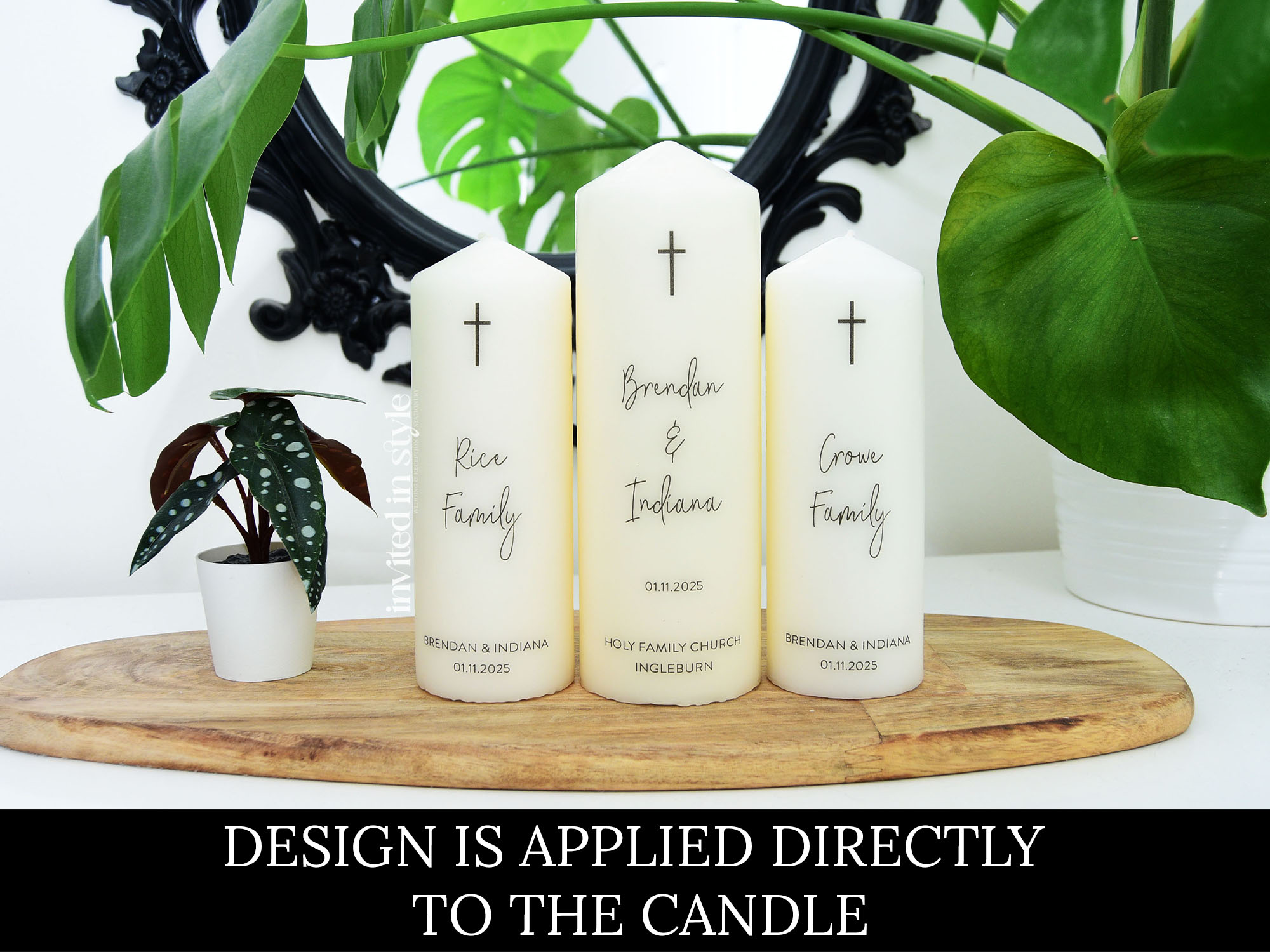 Feature text with Cross