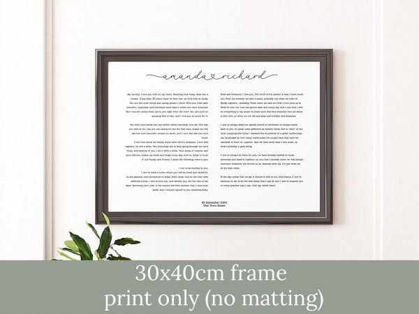 A3 print with loveheart font - Image 3