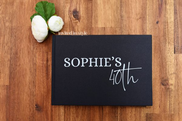 Birthday - Feminine font - White ink print - Image 4