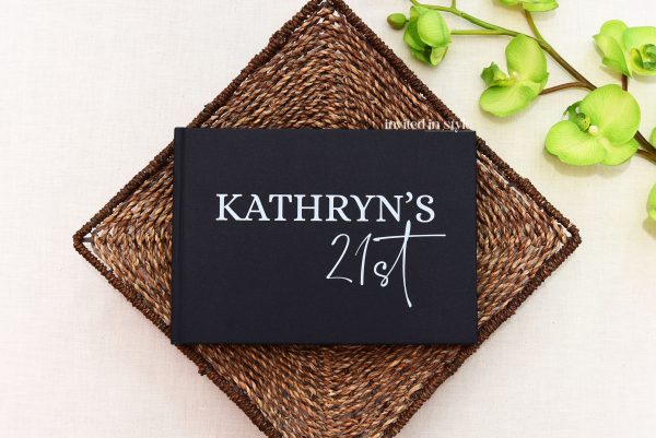 Birthday - Feminine font - White ink print - Image 3