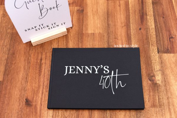 Birthday - Feminine font - White ink print - Image 2