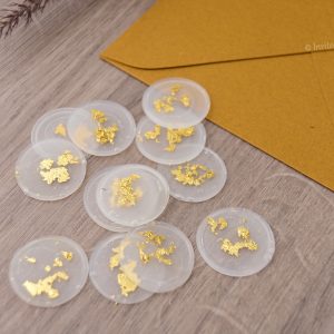 Vellum wax seal stickers