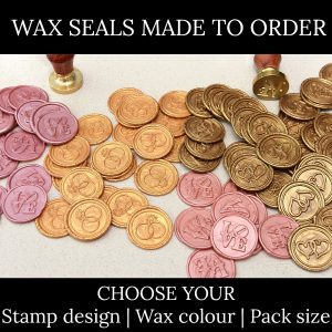 Self adhesive wax seal stickers