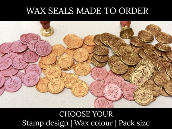 Self adhesive wax seal stickers