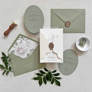 Wave wrap - ivory & sage