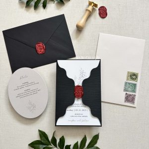 Wave wrap - black, white & stone